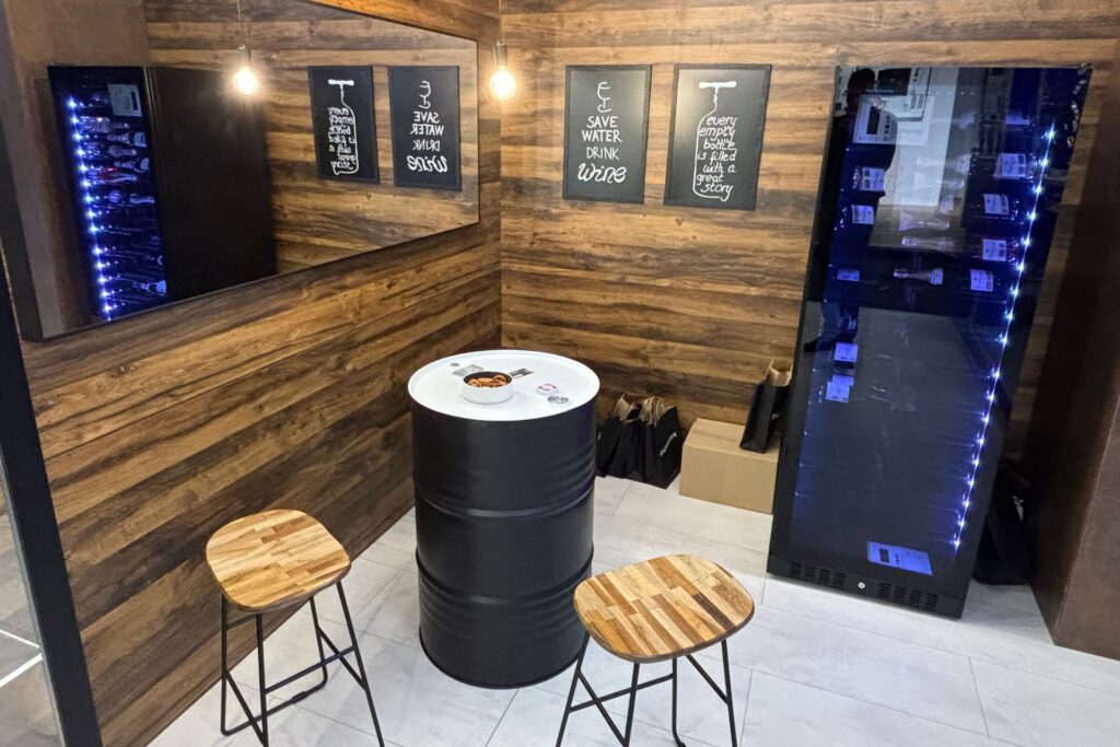 Dunavox stand tervezés indusztriális enteriőr